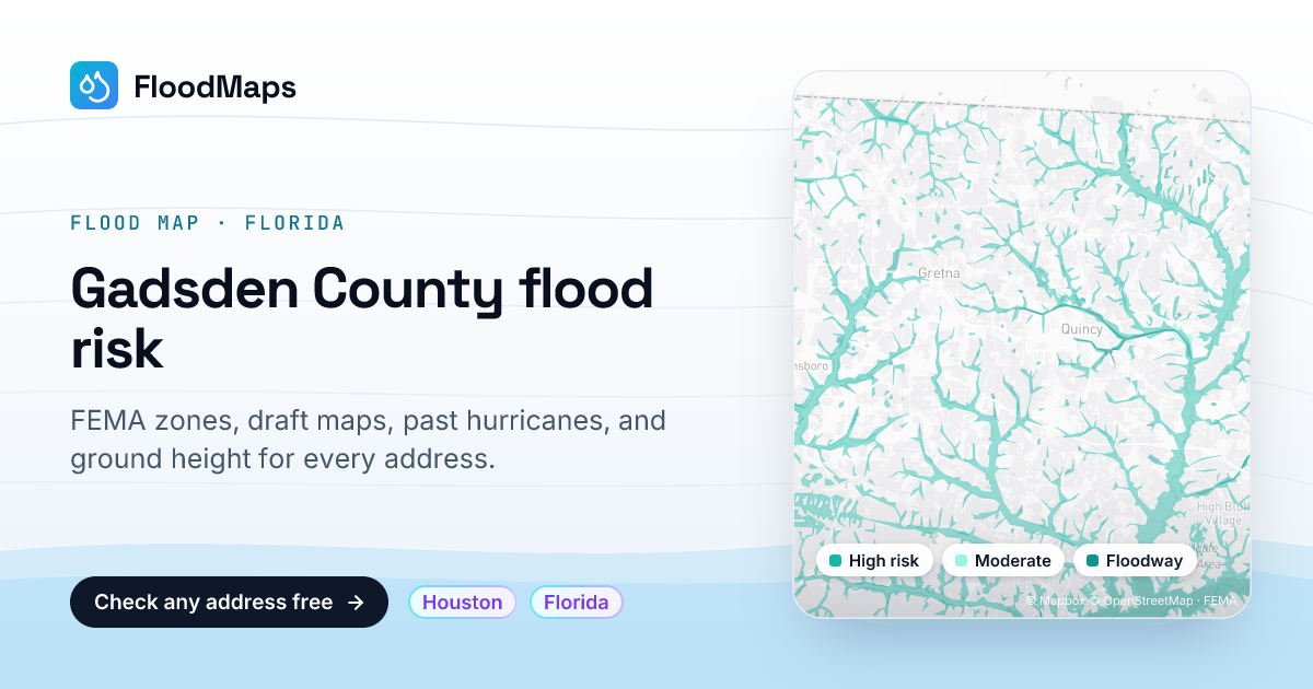 Gadsden County, FL Flood Map & FEMA Flood Zones | FloodMaps